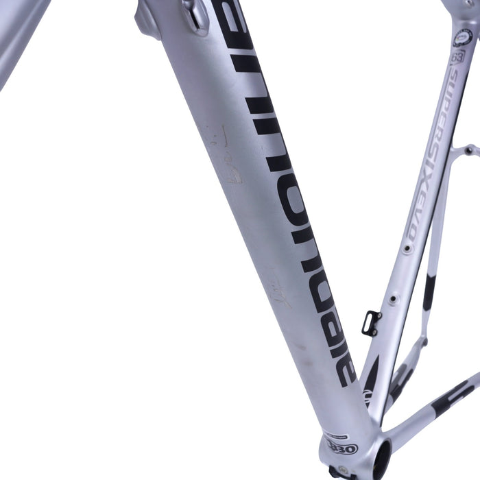 Cannondale SuperSix EVO Carbon Frame and Fork 63cm Silver/Black Used