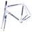 Cannondale CAAD8 Frame and Fork 56cm White/Blue/Black Dented Top Tube