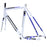 Cannondale CAAD8 Frame and Fork 56cm White/Blue/Black Dented Top Tube