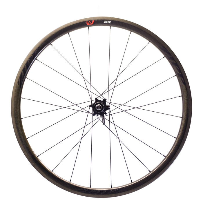 NOS Zipp 202 Firecrest Carbon Clincher Pair 10/11 Speed HG Body Black Decal