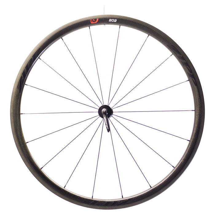NOS Zipp 202 Firecrest Carbon Clincher Pair 10/11 Speed HG Body Black Decal