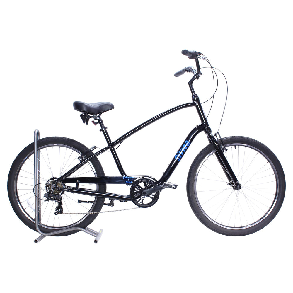 Schwinn Sivica 7 Aluminum Black Hybrid/City/Cruiser Bike - S37257M10OS