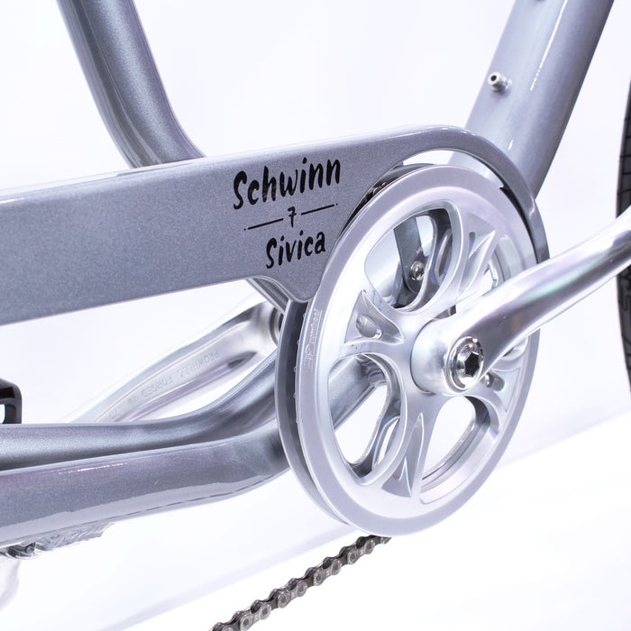 Schwinn Sivica 7 Aluminum Grey Hybrid/City/Cruiser Bike - S37257M60OS