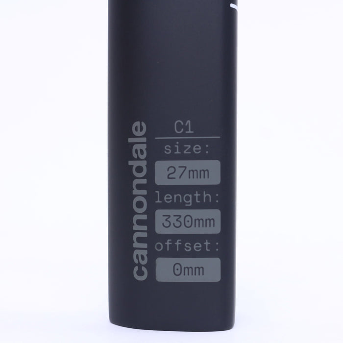 Cannondale C1 Aero 27 Smart Carbon Seatpost 330mm 0mm Offset K2600400