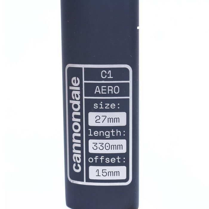 Cannondale C1 Aero 27 Smart Carbon Seatpost 330mm 15mm Offset K2600415