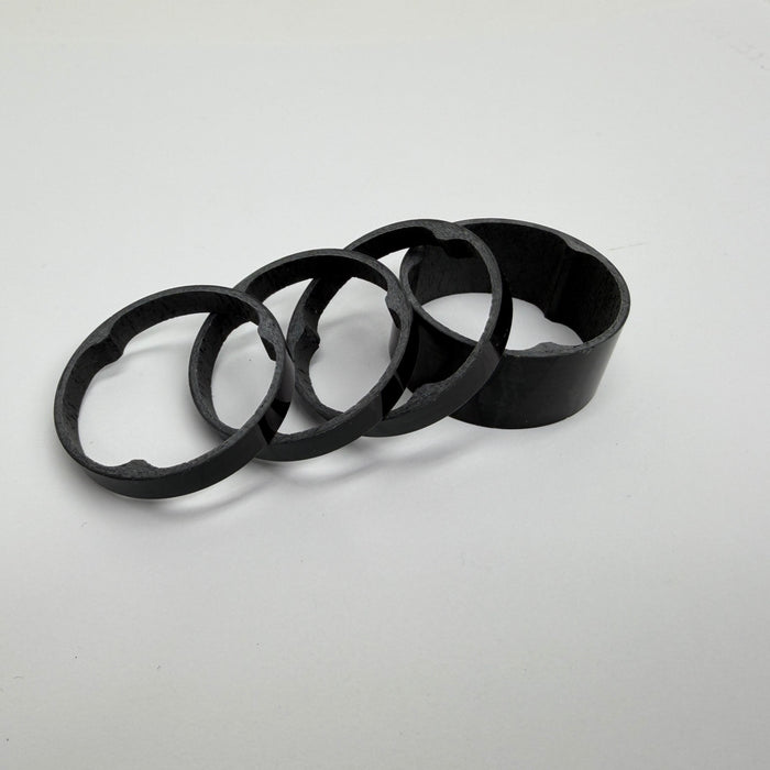 Cannondale Superlight Carbon Headset 1 1/8" Spacer Set- Gloss 30mm total- 15mm (1), 5mm (3)