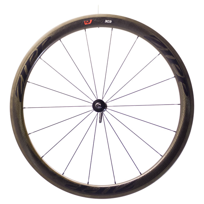 NOS Zipp 303 Firecrest Carbon Clincher Pair 10/11 Speed HG Body Black Decal
