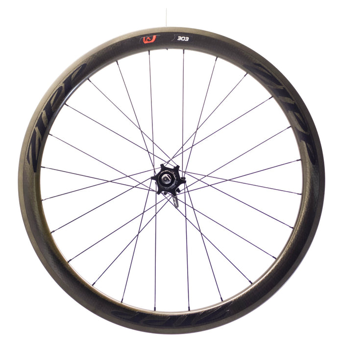 NOS Zipp 303 Firecrest Carbon Clincher Pair 10/11 Speed HG Body Black Decal