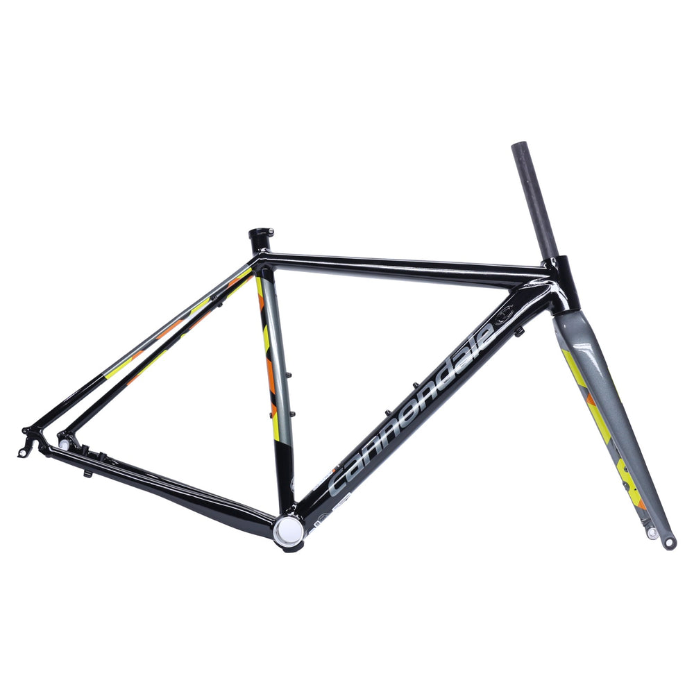 Cannondale CAADX Disc Cyclocross Frame + Fork Black Pearl Yellow Orange 46cm NOS