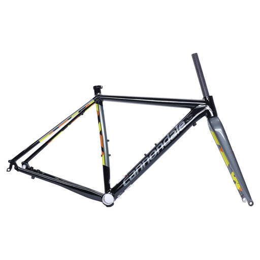 Cannondale CAADX Disc Cyclocross Frame + Fork Black Pearl Yellow Orange 46cm NOS