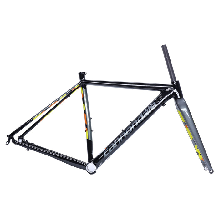 Cannondale CAADX Disc Cyclocross Frame + Fork Black Pearl Yellow Orange 46cm NOS