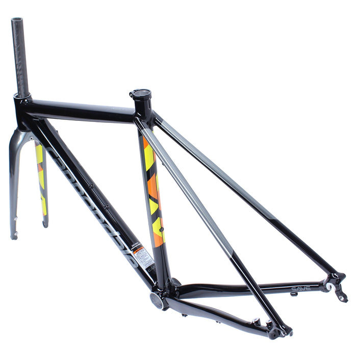 Cannondale CAADX Disc Cyclocross Frame + Fork Black Pearl Yellow Orange 46cm NOS