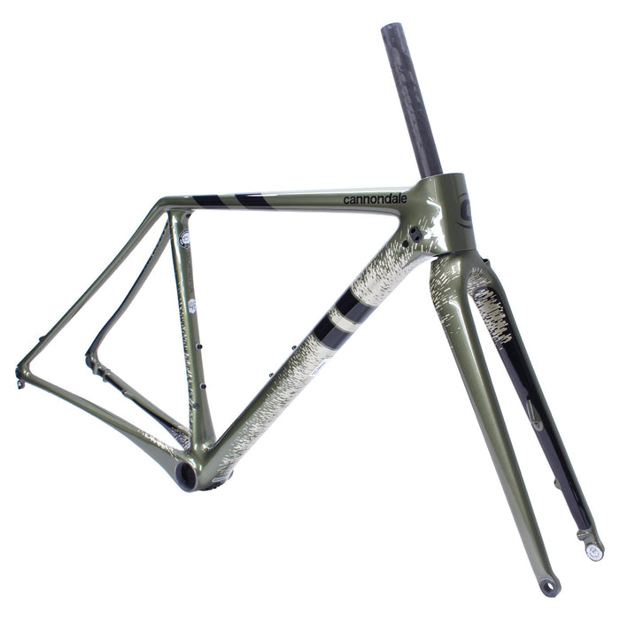 Cannondale SuperX Carbon Cyclocross Frame and Fork Green Splatter 46cm NOS