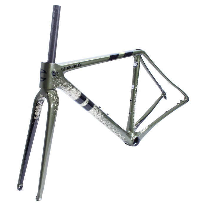 Cannondale SuperX Carbon Cyclocross Frame and Fork Green Splatter 46cm NOS