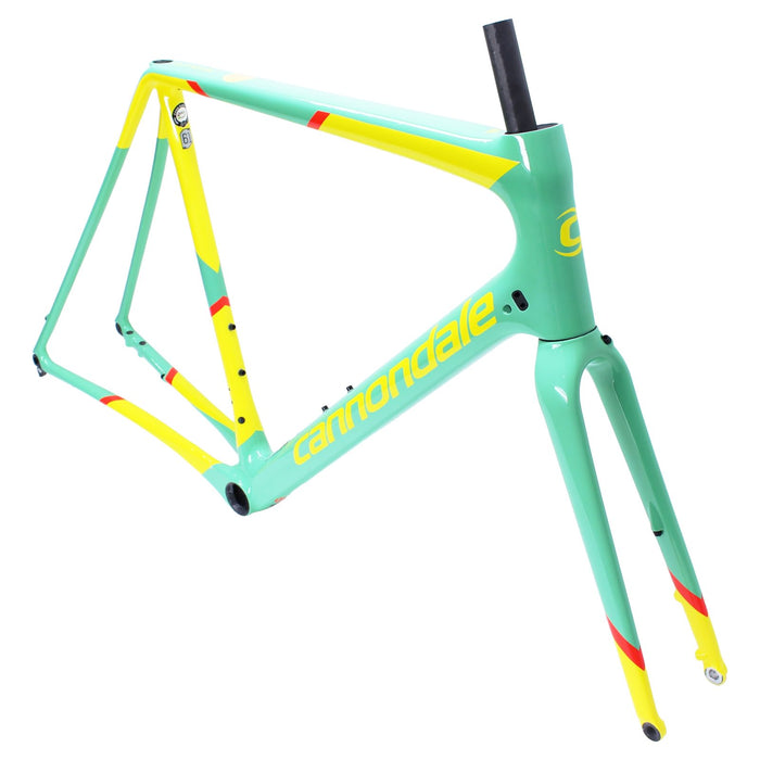 Cannondale SuperX Carbon Cyclocross Frame and Fork Mint/Yellow/Red 61cm