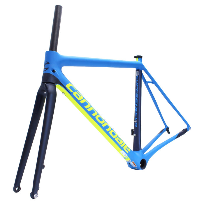 Cannondale SuperSix EVO Carbon Disc Frame and Fork Sapphire Blue 50cm NOS