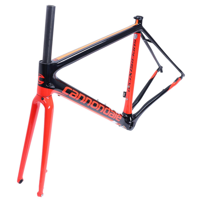 Cannondale SuperSix EVO Carbon Disc Frame and Fork Acid Red/Black 50cm NOS