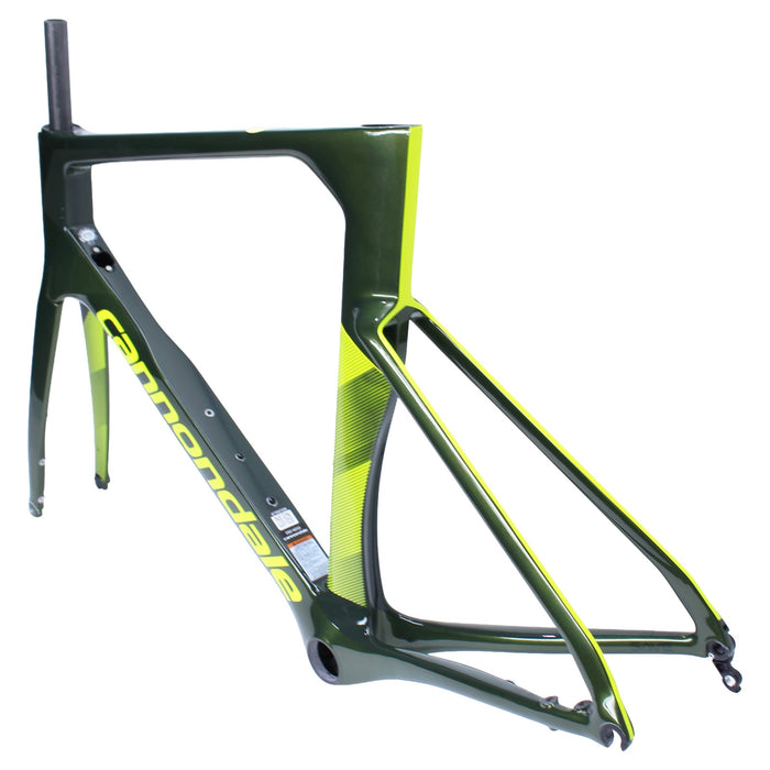 Cannondale SystemSix Carbon Disc Road Frame and Fork Vulcan Green 58cm NOS