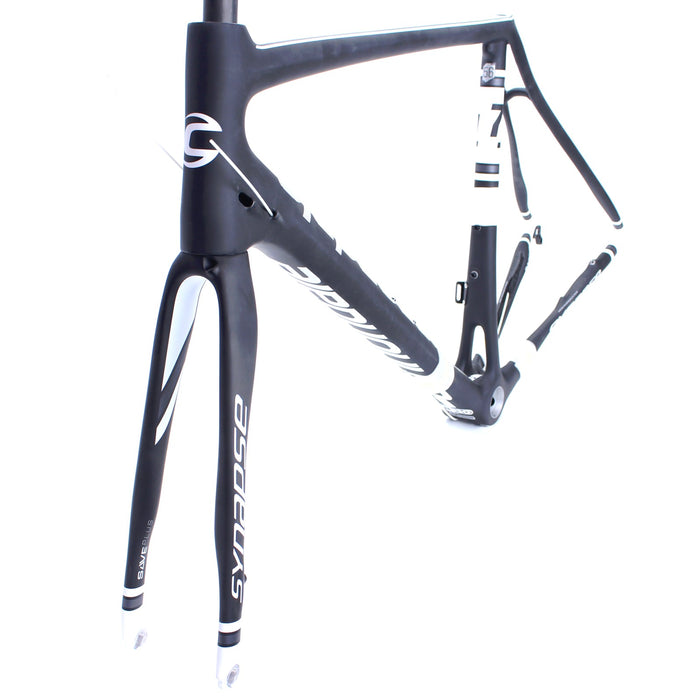 NOS Cannondale 2015 Synapse Carbon Disc Frame/Fork 54cm Matte Black w/ White