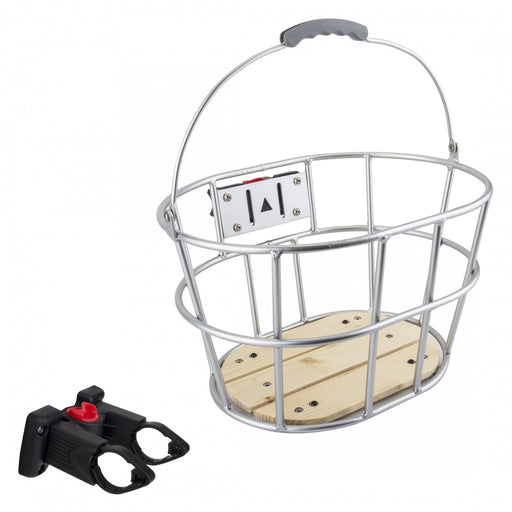 SUNLITE Woody QR Basket BASKET SUNLT FT WIRE Q/R ALY/WOOD 15x11x9 GRYw/BRACKET