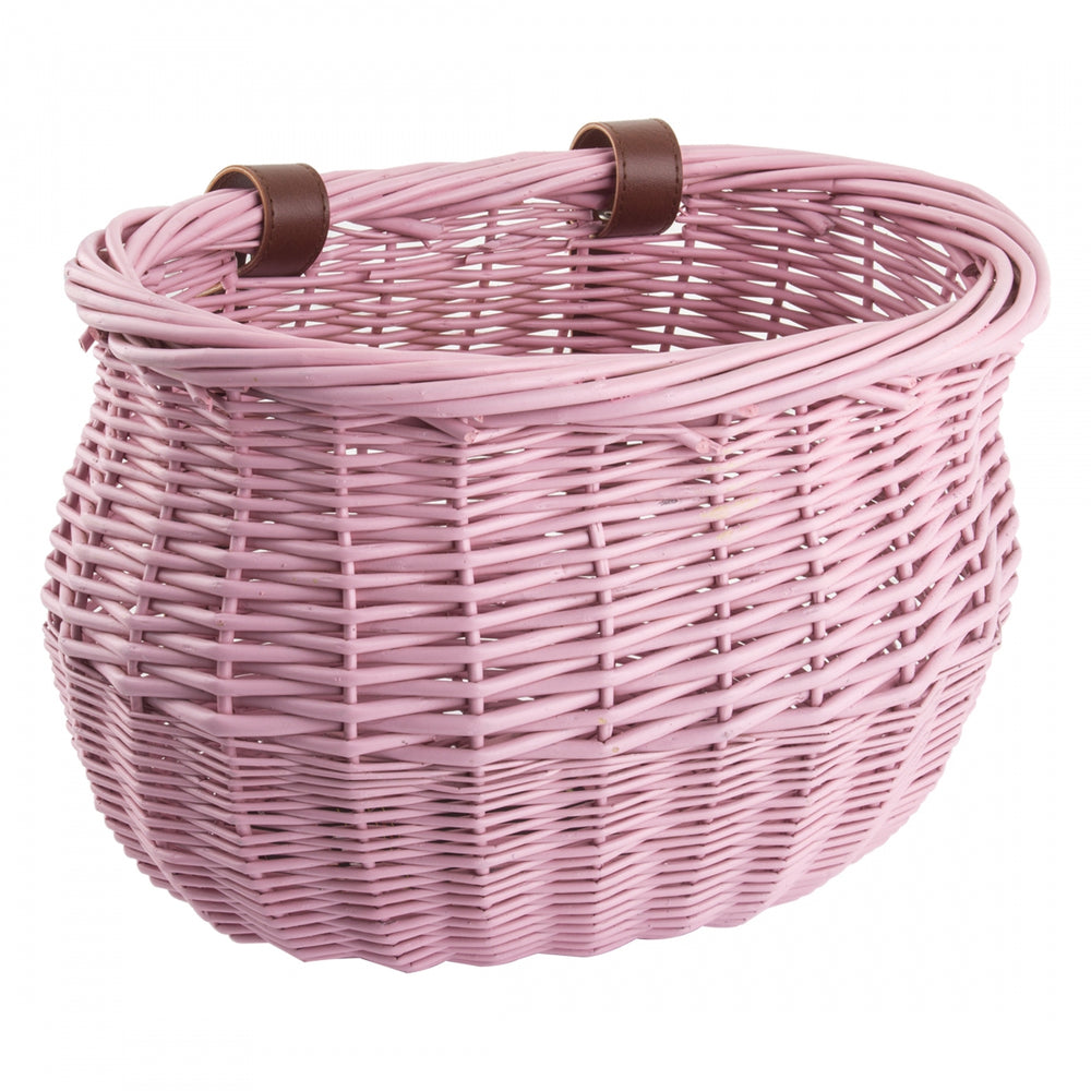 SUNLITE Willow Bushel BASKET SUNLT FT WILLOW BUSHEL PNK STRAP-ON 13x8x9