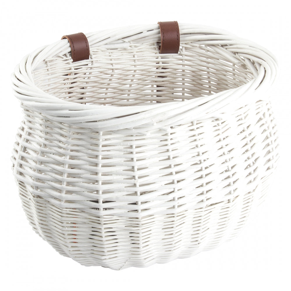 SUNLITE Willow Bushel BASKET SUNLT FT WILLOW BUSHEL WHT STRAP-ON 13x8x9