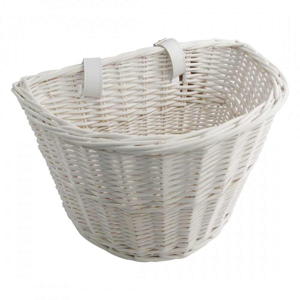 SUNLITE Classic Willow Basket BASKET SUNLT FT WILLOW STRP WHT 14x10x8.5 w/STRAPS