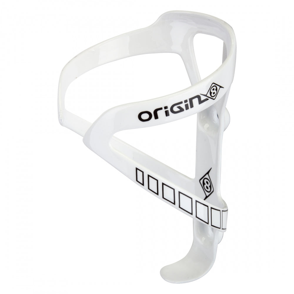 ORIGIN8 Carbon Klutch Cage Standard Carbon White/Black Water Bottle Cage