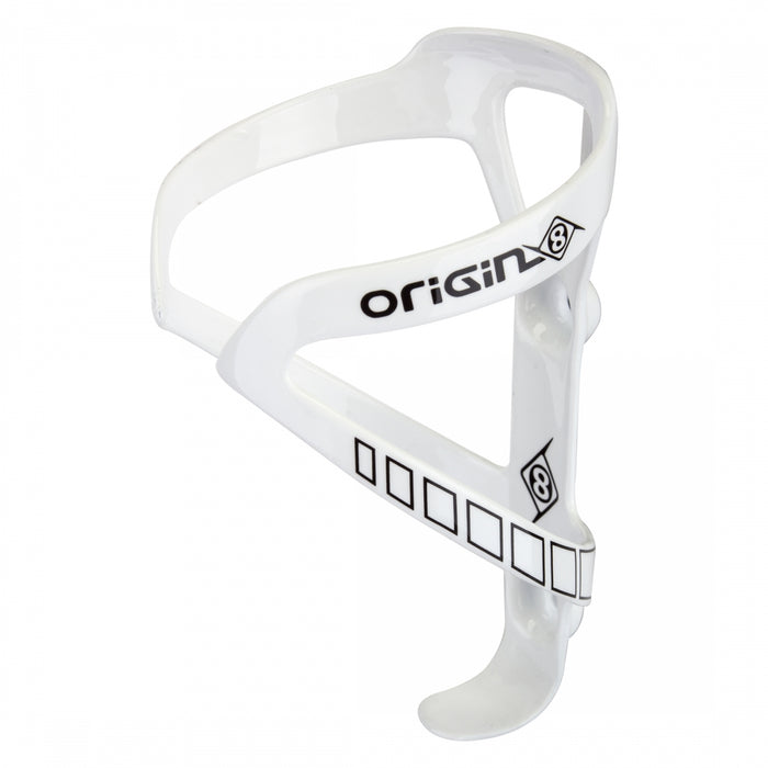 ORIGIN8 Carbon Klutch Cage Standard Carbon White/Black Water Bottle Cage