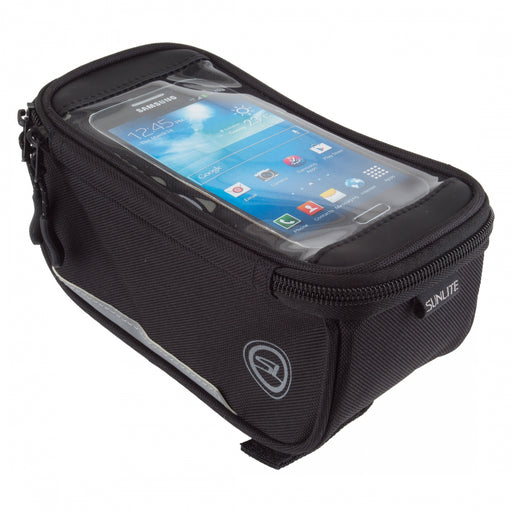 SUNLITE Top Tube Phone Bento BAG SUNLT TOP TUBE BENTO BOX LG w/PHONE WINDOW BK (G)