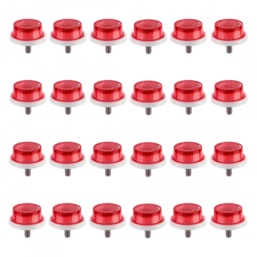 SUNLITE Carded 1` Reflectors REFLECTOR SUNLT 1in w/BOLT ALL RED CDof24