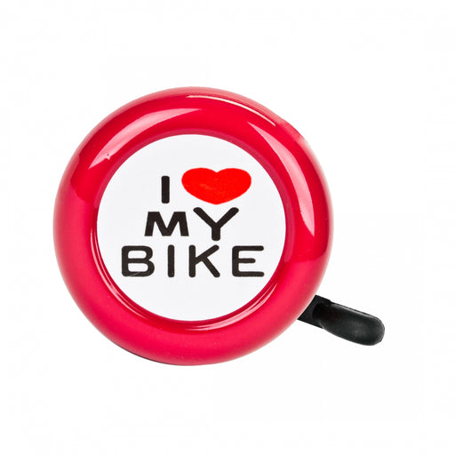 SUNLITE I Love My Bike Lever Red Bike Bell