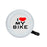 SUNLITE I Love My Bike Lever White Bike Bell