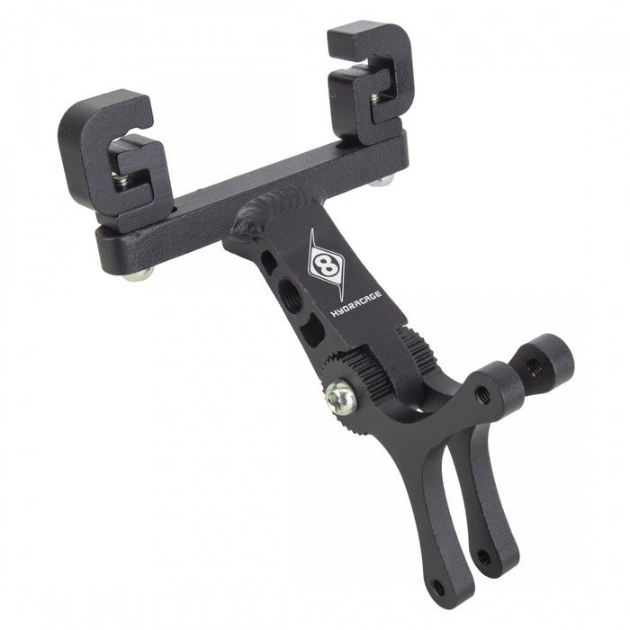 ORIGIN8 HydroRail Double Seat Bracket Alloy Black Water Bottle Cage