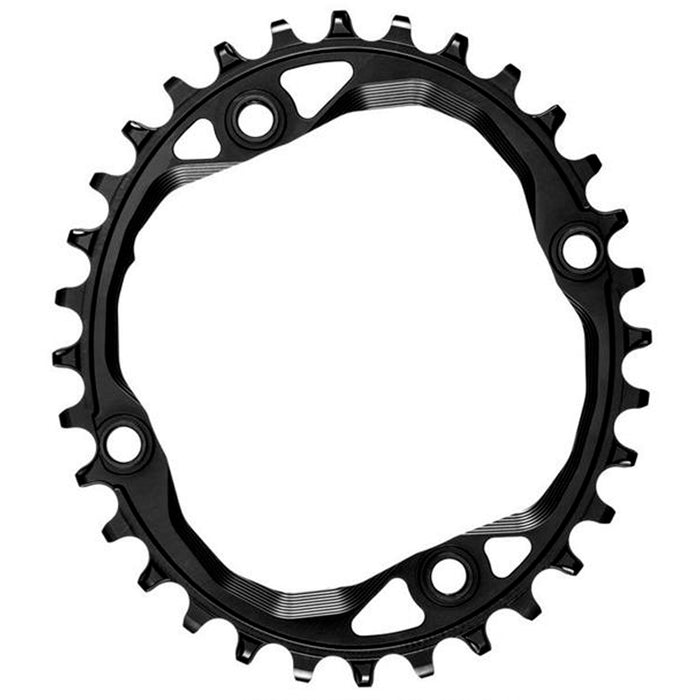 absoluteBLACK 104 Oval chainring, 104BCD 36T - black