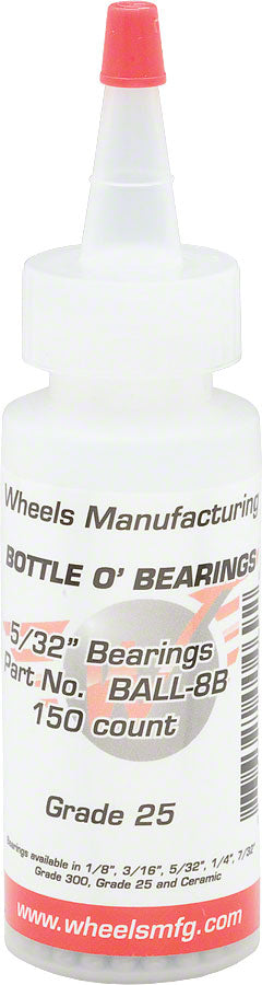 Wheels Manufacturing Grade 25 5/32" Loose Ball Bearing: Bottle of 150
