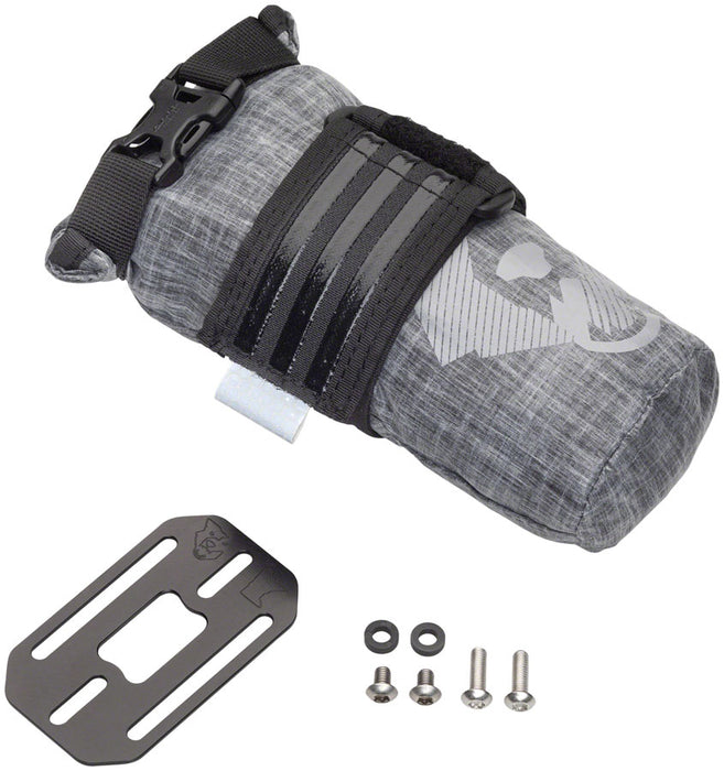 Wolf Tooth Components TekLite Roll-Top Bag With B-Rad Adapt Plate, 1.0L - Bk