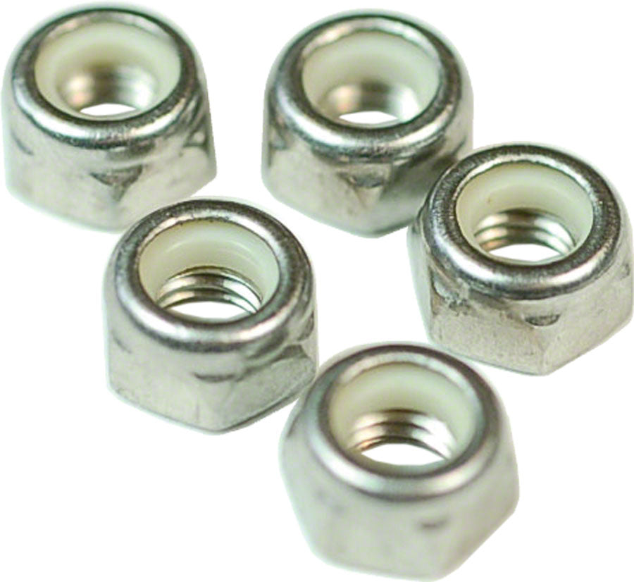 Wheels Manufacturing M5 Nylock Hex Nut Stainless Steel Bottle/100