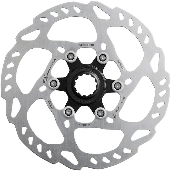 Shimano SLX SM-RT70-M Disc Brake Rotor - 180mm, Center Lock, Silver