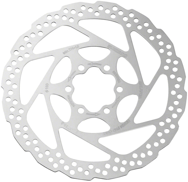 Shimano Deore SM-RT56-SP Disc Brake Rotor - 160mm, 6-Bolt, For Resin Pads Only, Silver
