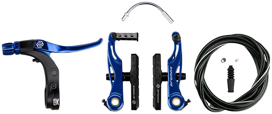 Promax P-1/Click V-Point Linear Pull Brake Kit - 85mm, Blue