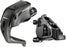SRAM Force Aero Disc Brake and Lever - Front, Flat Mount, 20mm Offset, 1100mm Hose, Carbon Lever Blade, Black, E1