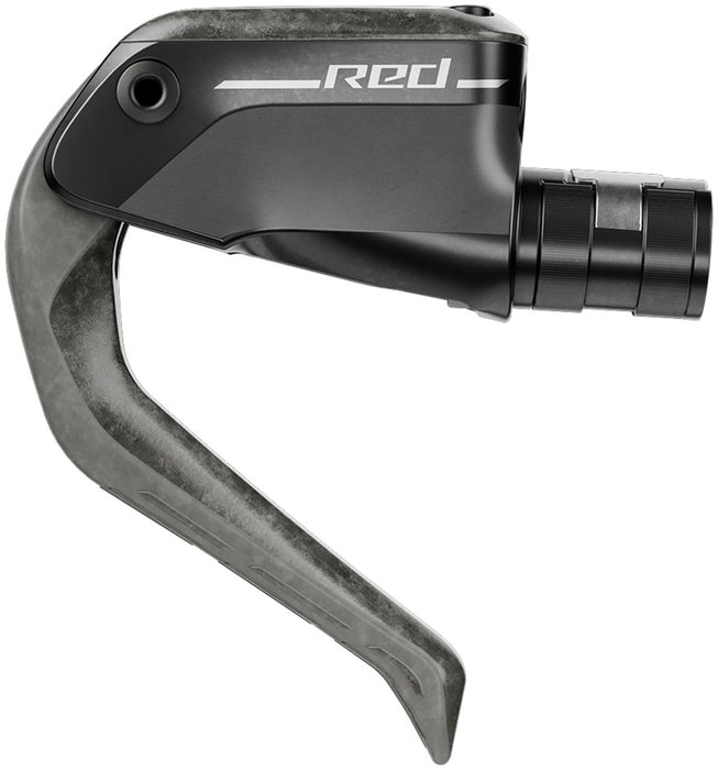 SRAM RED Aero Disc Brake and Lever - Rear, Flat Mount, 20mm Offset, 2000mm Hose, Carbon Lever Blade, Black/Silver, E1