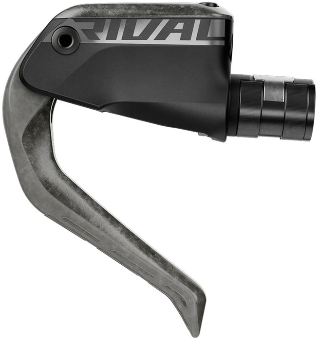 SRAM Rival Aero Disc Brake and Lever - Rear, Flat Mount, 20mm Offset, 2000mm Hose, Carbon Lever Blade, Black, E1