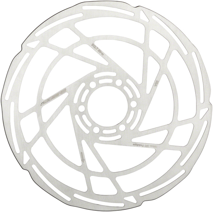 Jagwire Sport SR1 Disc Brake Rotor - 180mm, 6-Bolt, Silver