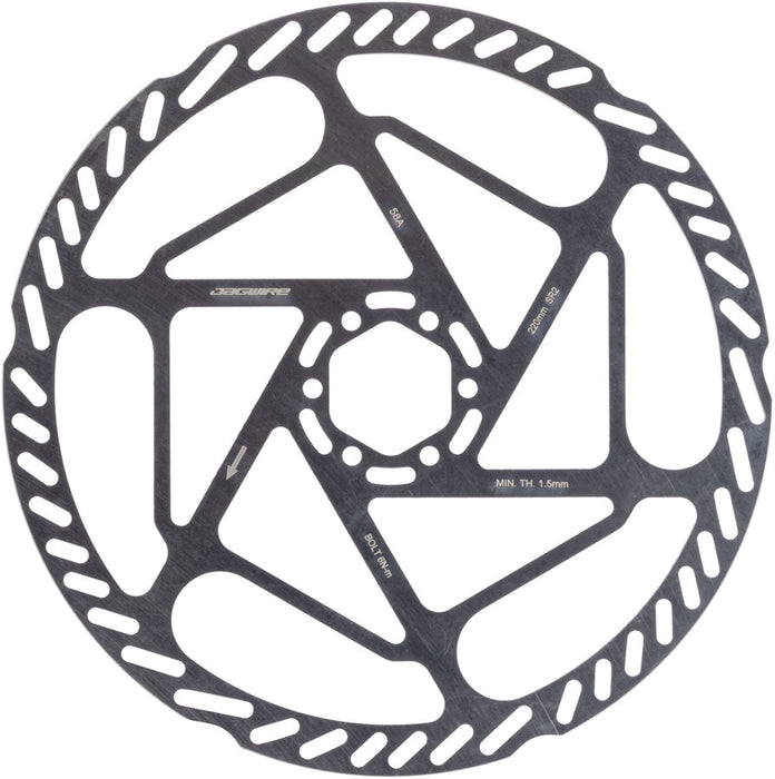 Jagwire Sport SR2 Disc Brake Rotor - 220mm, 6-Bolt, 2.0mm Thickness