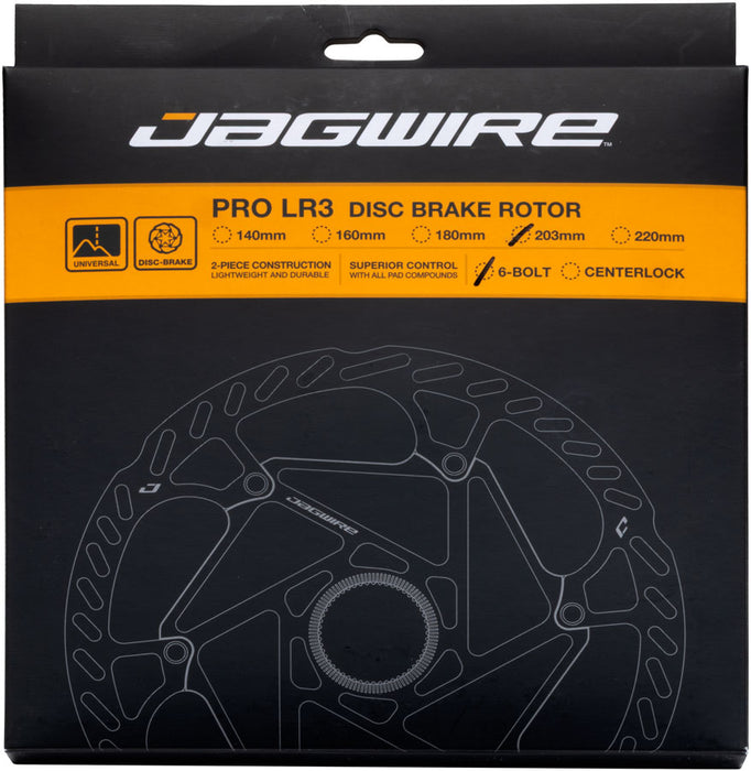 Jagwire Sport SR2 Disc Brake Rotor - 203mm, 6-Bolt, 1.8mm Thickness