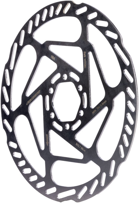 Jagwire Sport SR2 Disc Brake Rotor - 180mm, 6-Bolt, 1.8mm Thickness