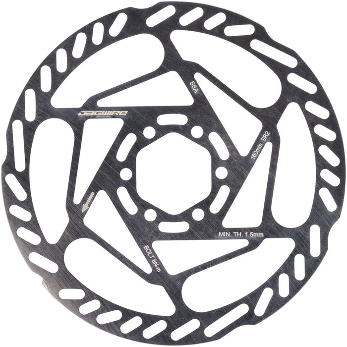 Jagwire Sport SR2 Disc Brake Rotor - 160mm, 6-Bolt, 1.8mm Thickness