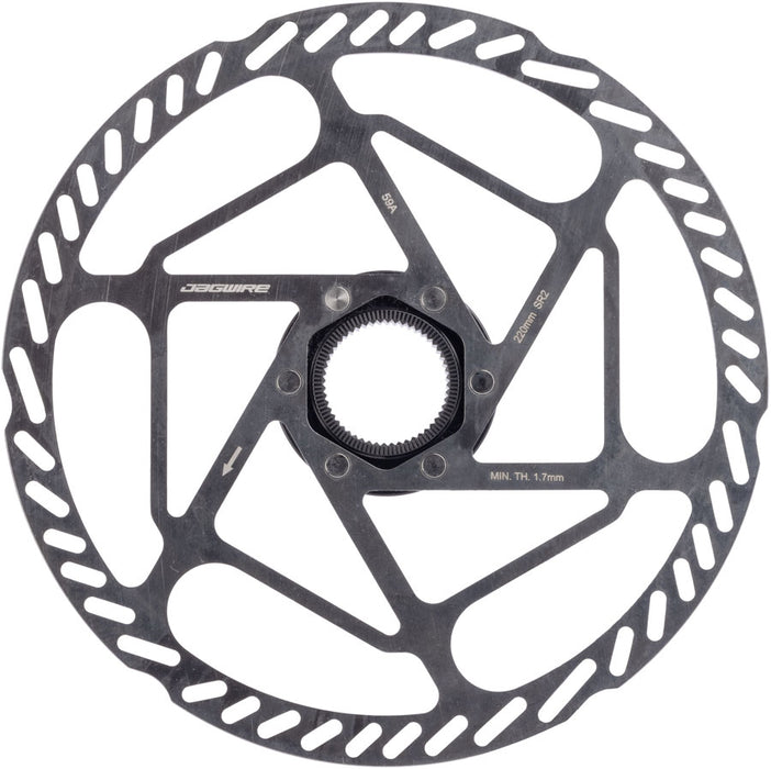 Jagwire Sport SR2 Disc Brake Rotor - 220mm, Center Lock, Includes Lockring, 2.0mm Thickness